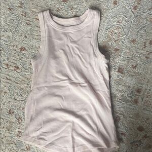 SO Ribbed Tank Top in Soft Pink